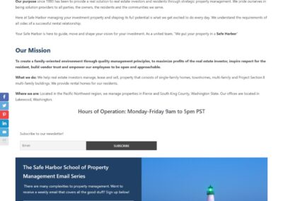 Safe Harbor Property Management. Lakewood, WA